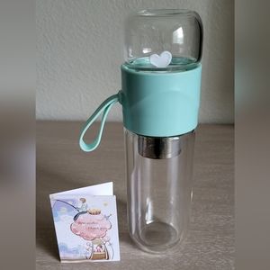 Tea infuser glass bottle 14oz